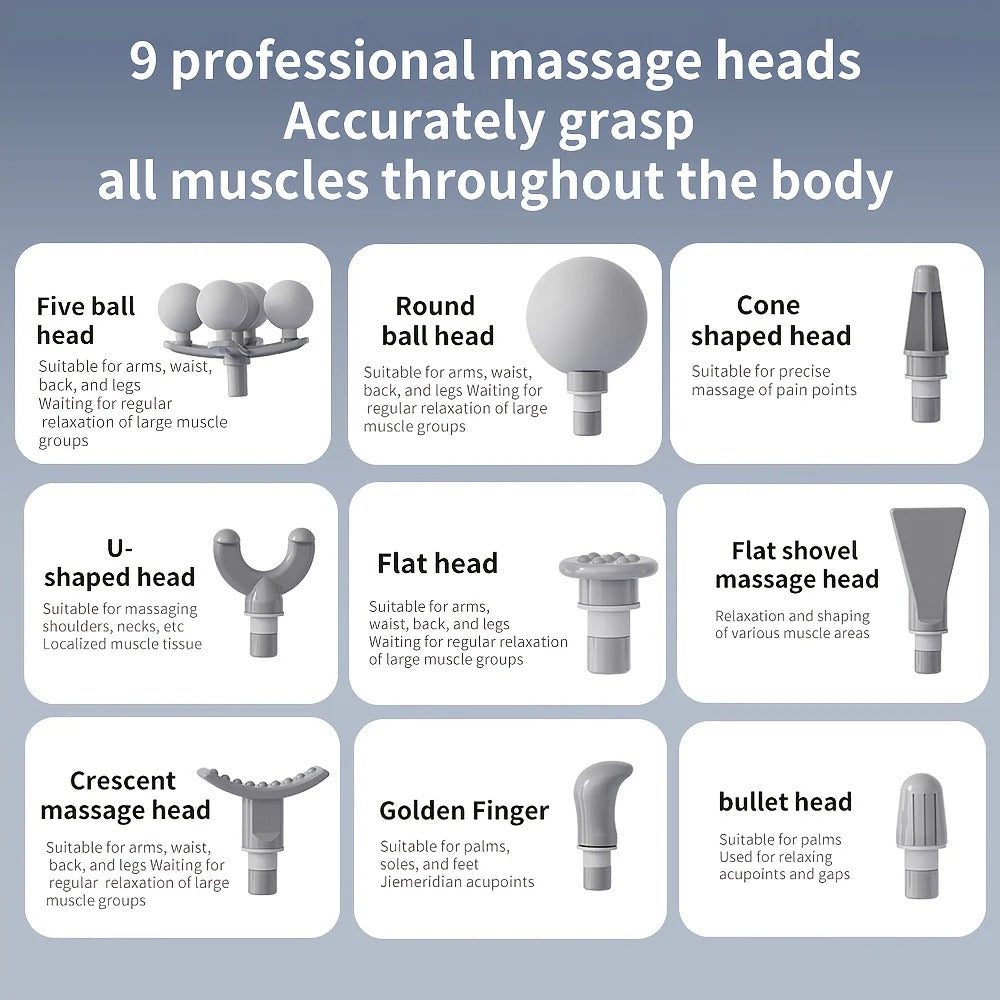 Rechargeable Massage Gun with 6-Speed Settings