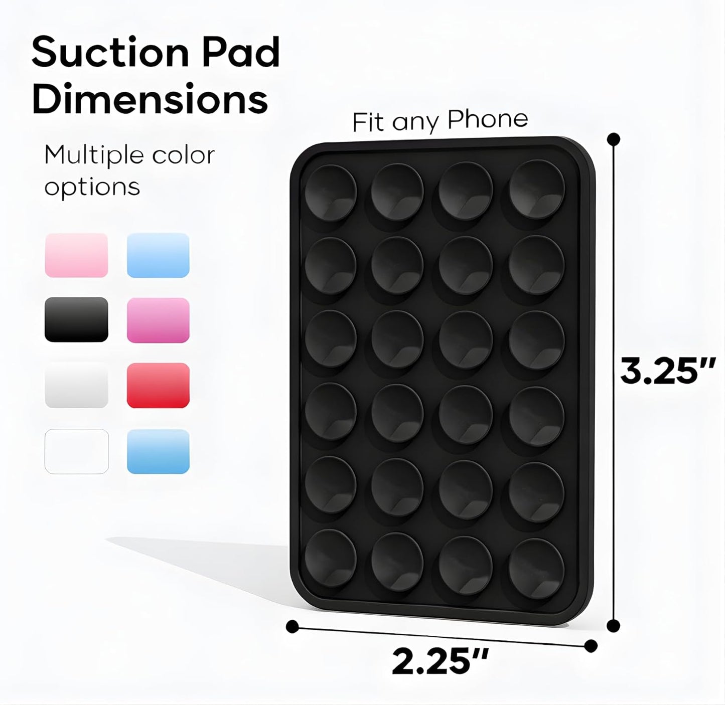 Suction Phone Case Mount with Sticky Grip