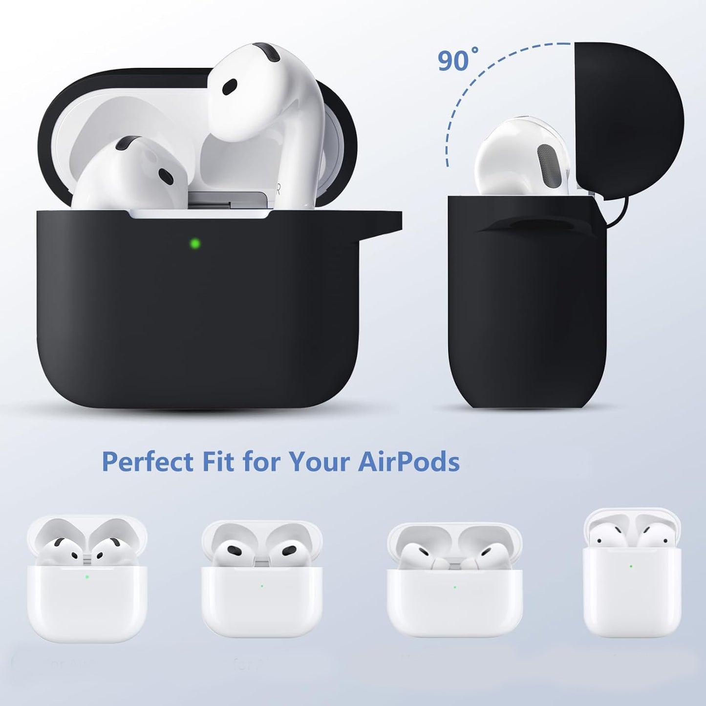 Soft Silicone Earbuds Charging Case Cover
