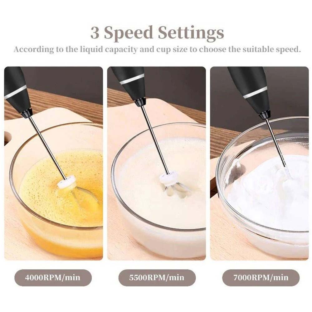 2-in-1 USB Rechargeable Electric Milk Frother