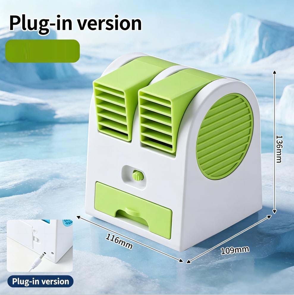 Portable USB Mini Air Cooler Fan with Water Cooling Function (Multi-Colour)