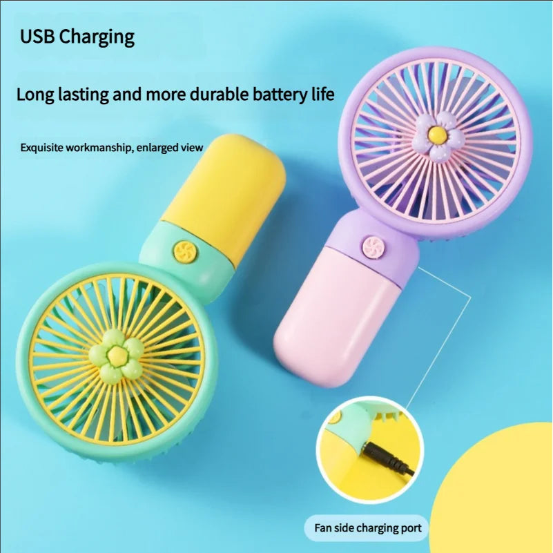 Portable Rechargeable Mini Table Fan for Home & Office