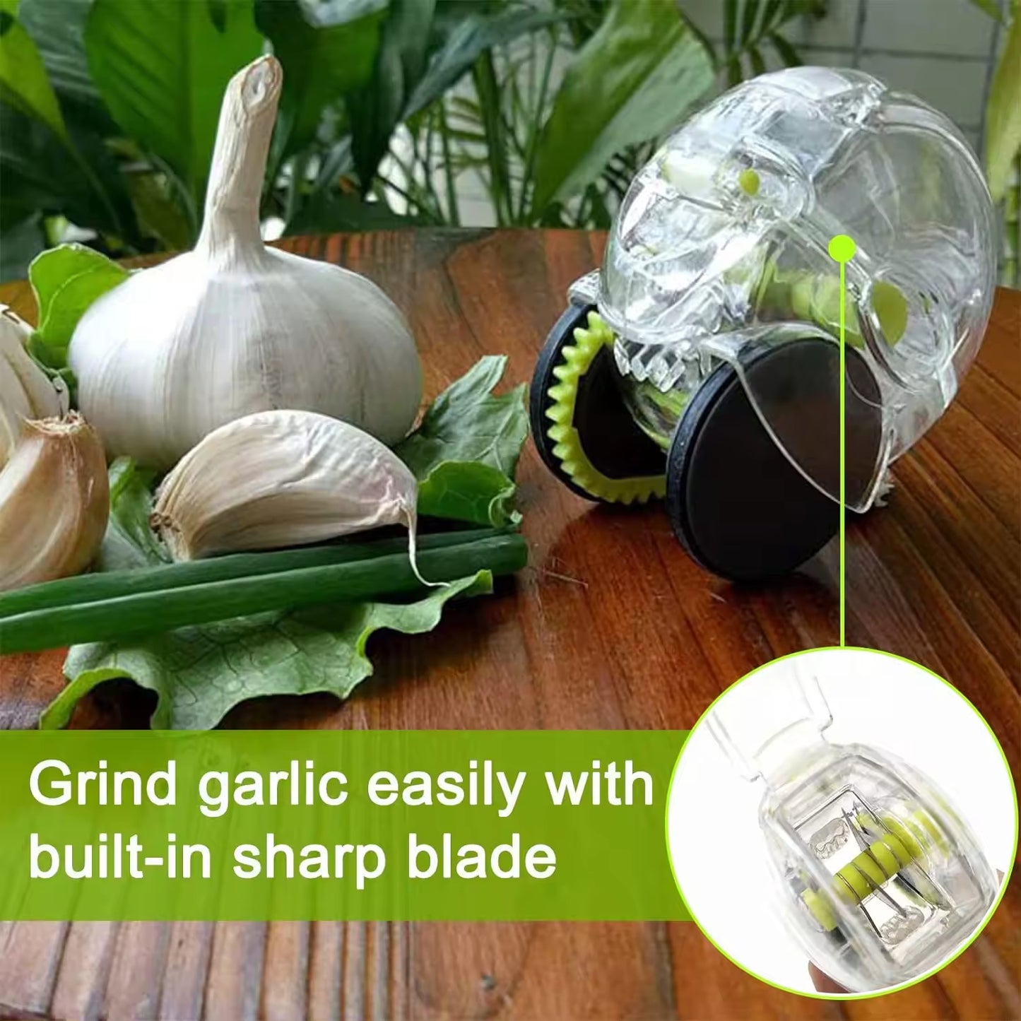 Garlic Mincer Roller and Peeler Tool