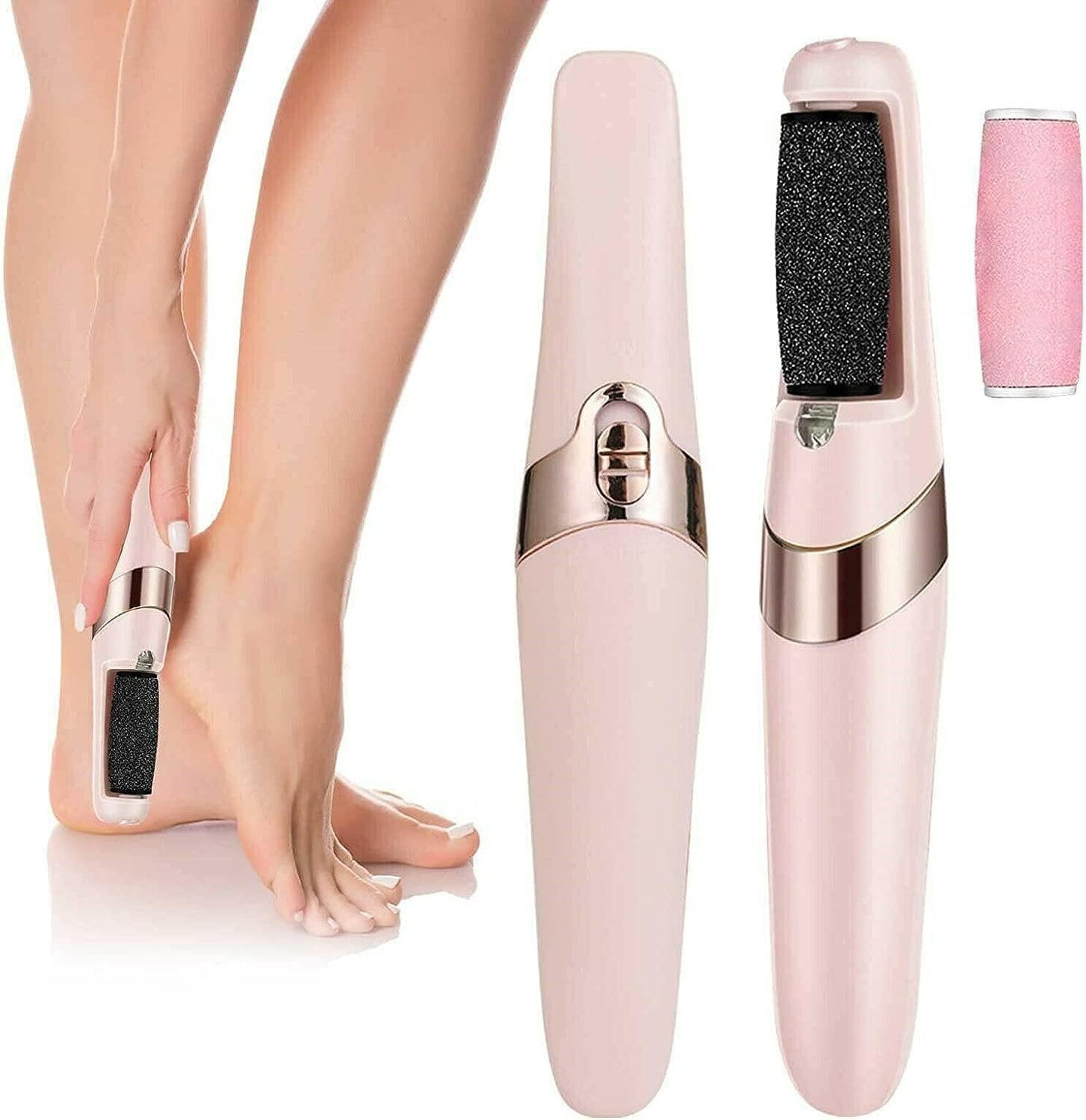 Electric Pedicure Foot File Callus Remover Rechargeable Foot Scrubber