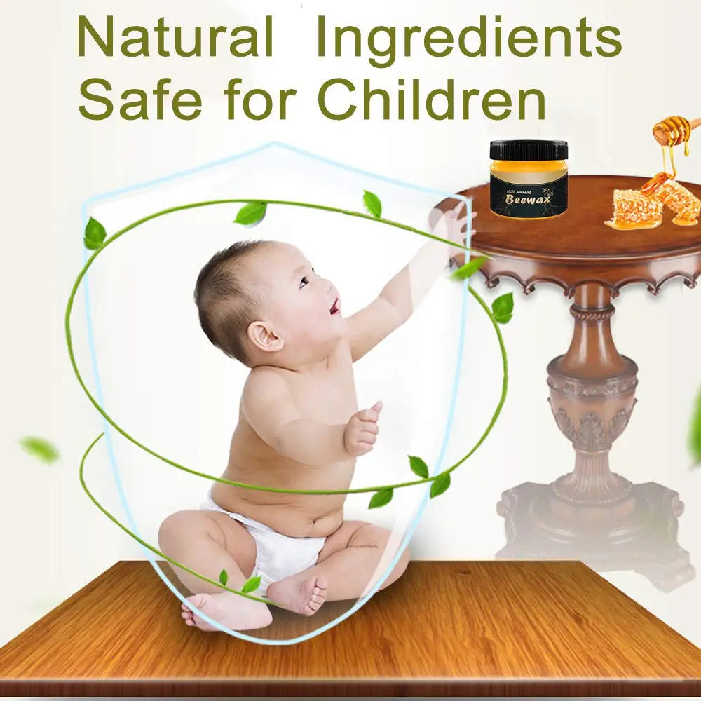 Natural Beeswax Wood Polish & Conditioner for Furniture