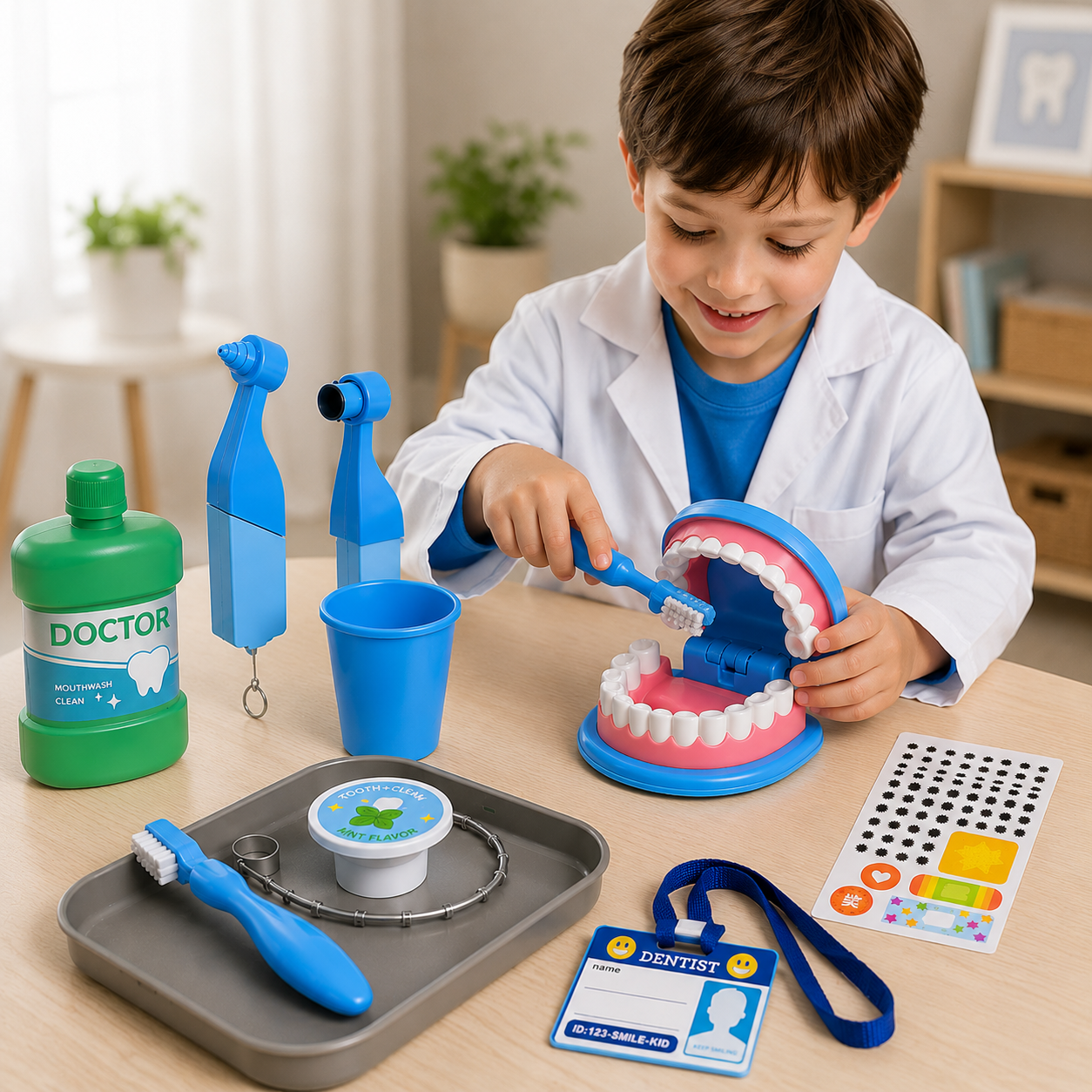 Kids Dentist Doctor Pretend Play Set