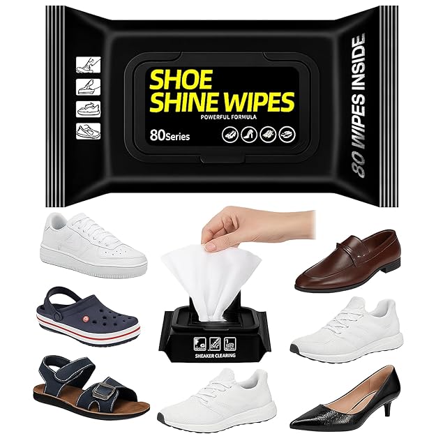 Shoe Cleaning Wipes 80 Count