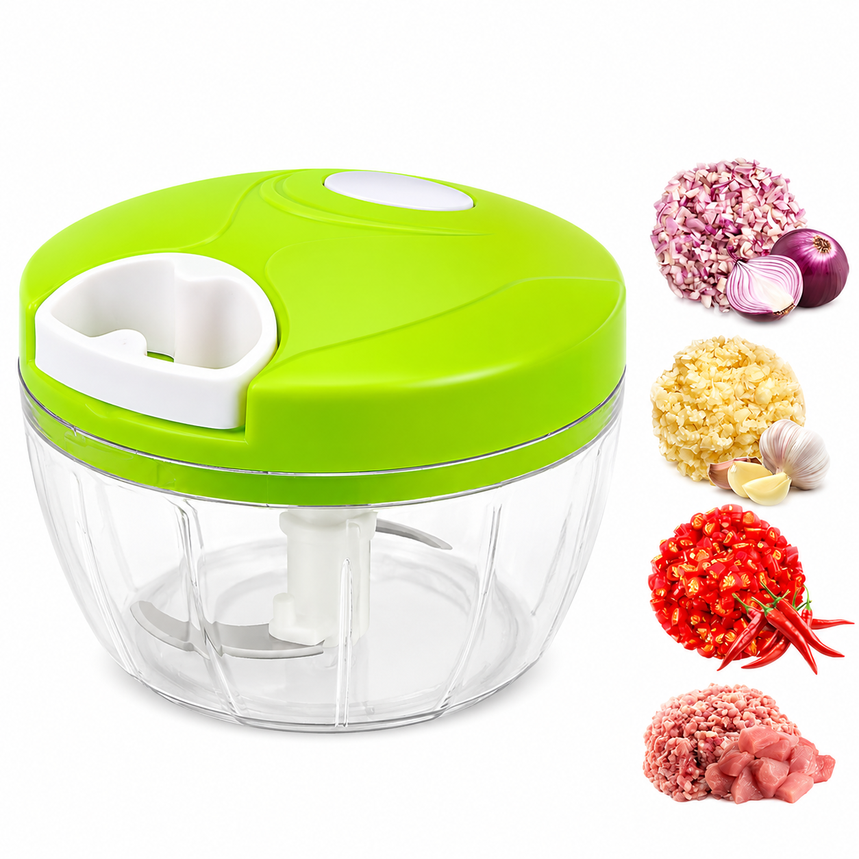 Manual Vegetable Chopper with Pull Cord
