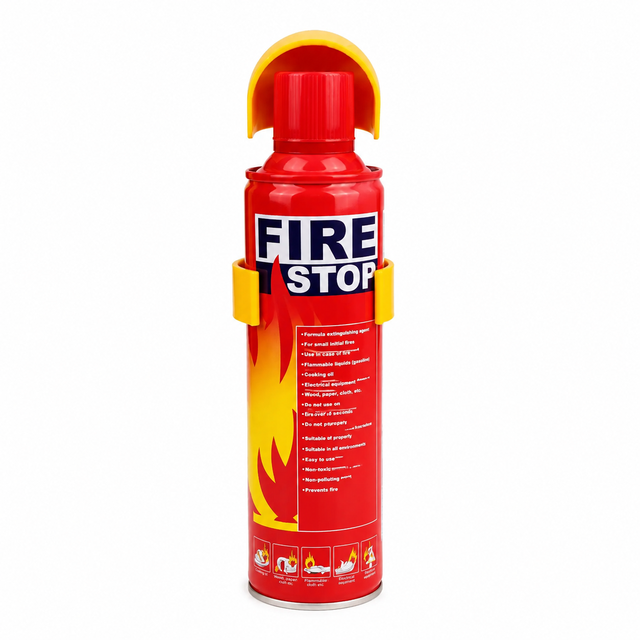 Portable Fire Safety Spray 500ml for Home, Office and Vehicle Use