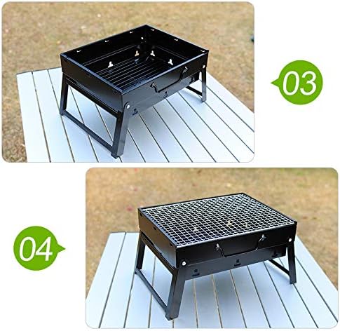 Portable Stainless Steel Charcoal BBQ Grill