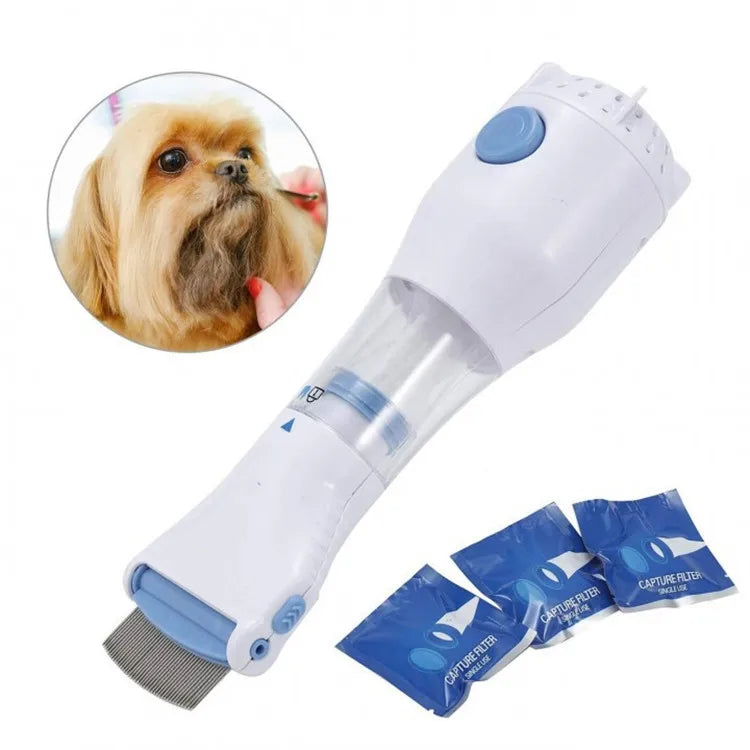 Electronic Hair and Scalp Comb with Disposable Filter System