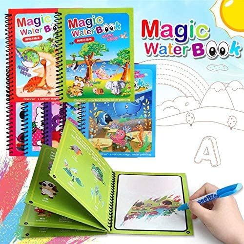 Reusable Water Drawing Magic Book for Kids Ages 2–5