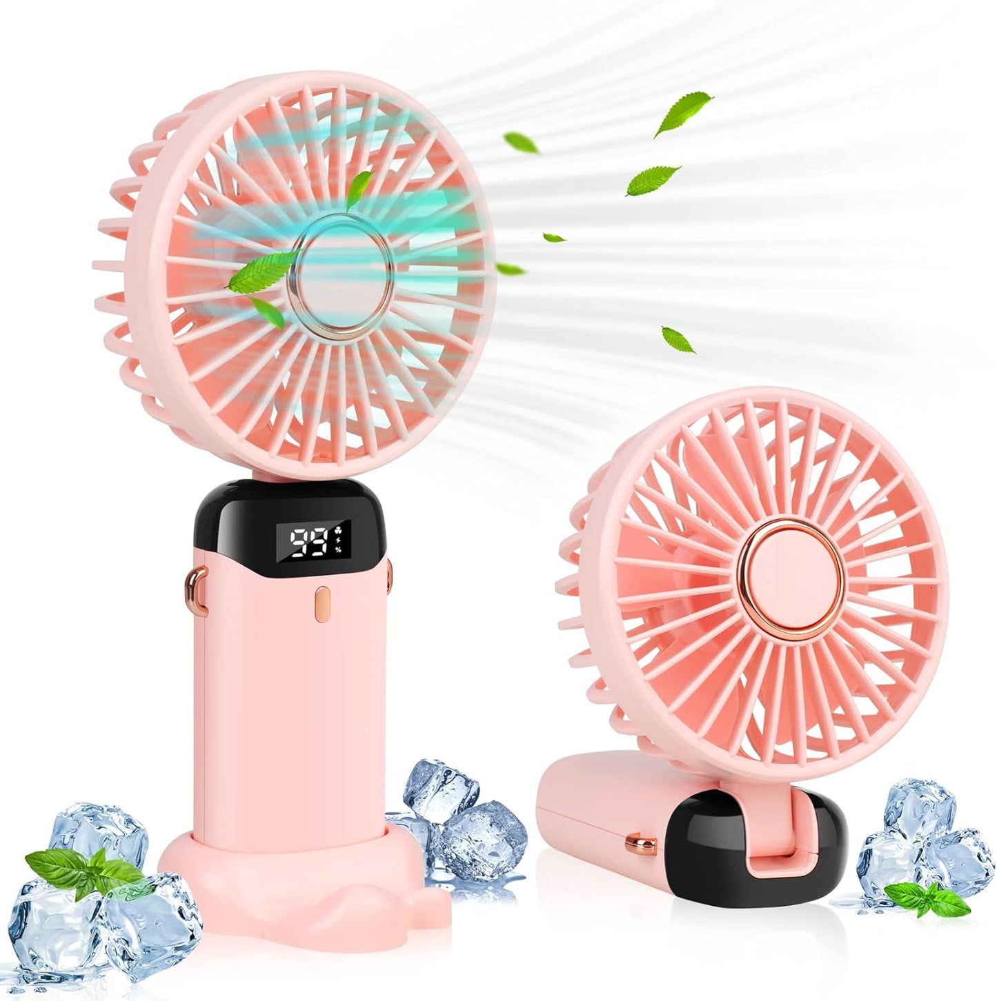 Portable Handheld Fan with 4000mAh Rechargeable Battery