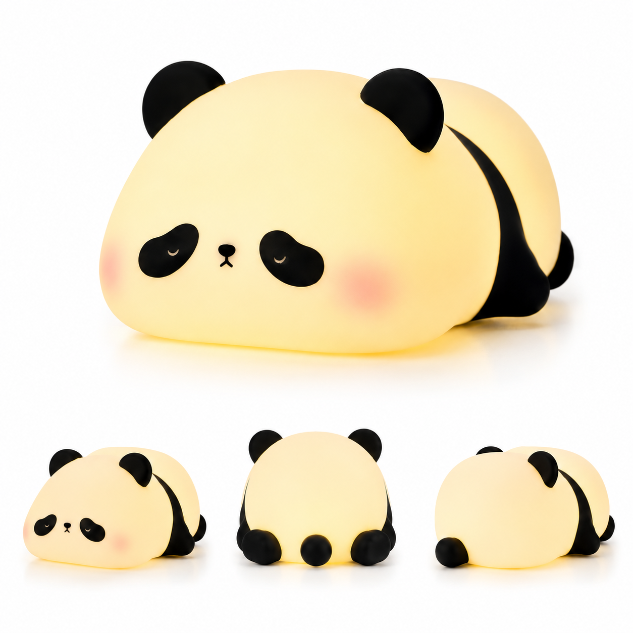 Silicone Sleeping Panda Night Lamp