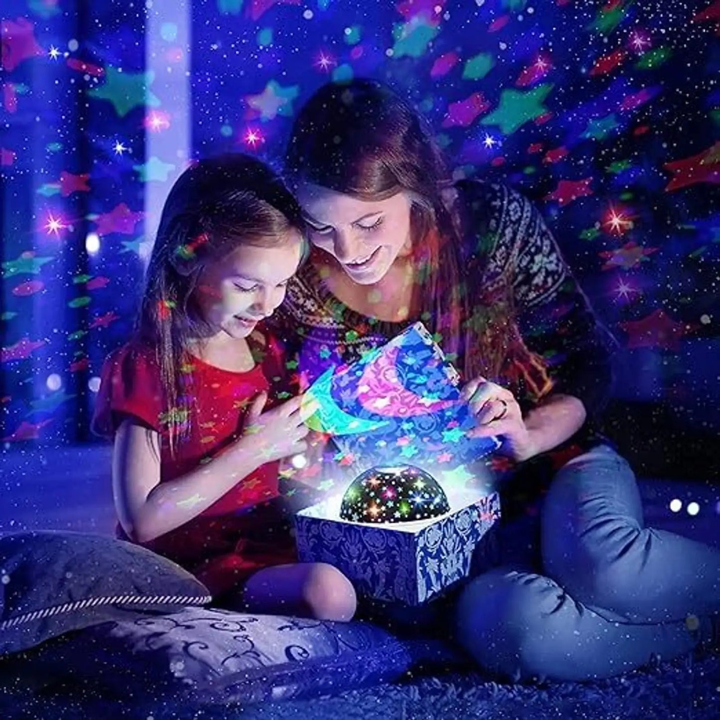 LED Galaxy Moon Lamp Starry Sky Rotating Projection