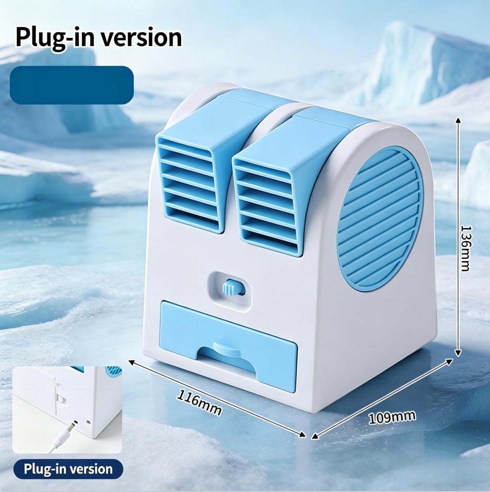 Portable USB Mini Air Cooler Fan with Water Cooling Function (Multi-Colour)