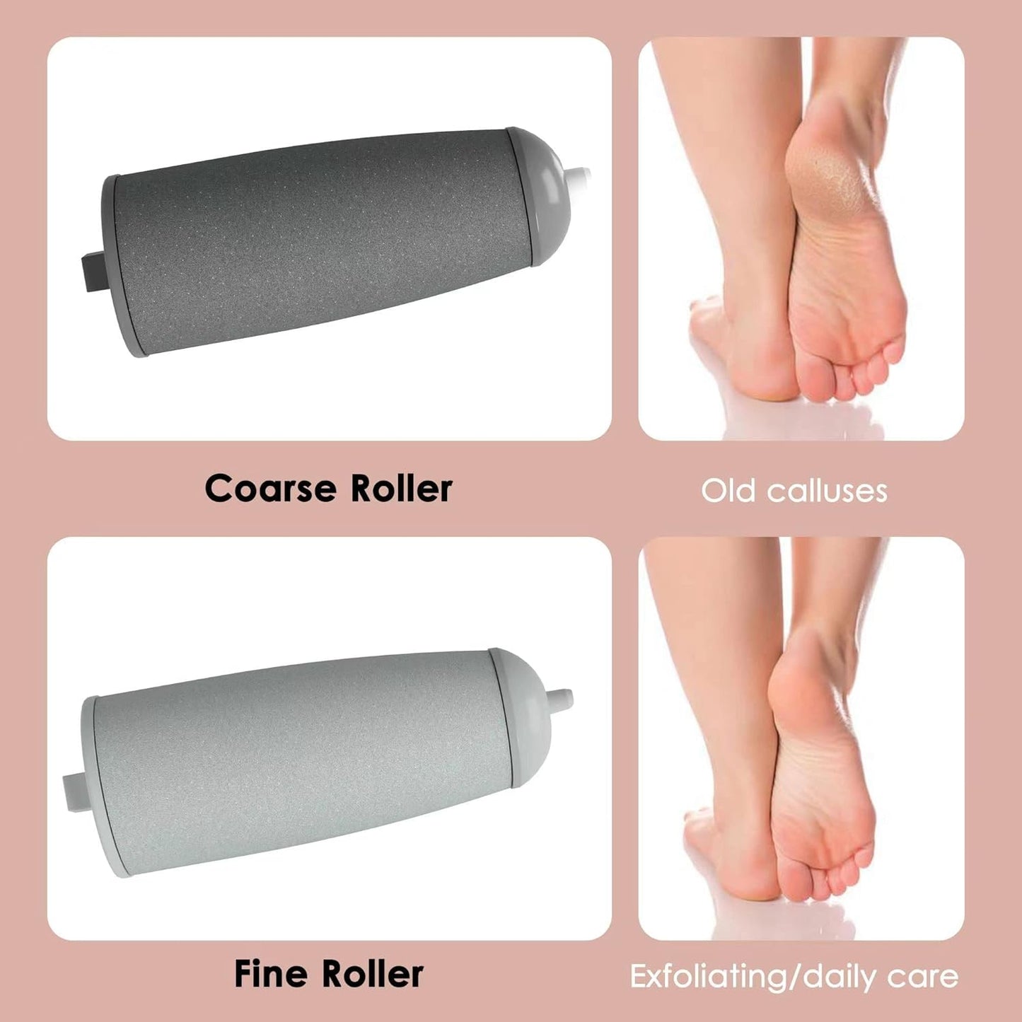 Electric Pedicure Foot File Callus Remover Rechargeable Foot Scrubber