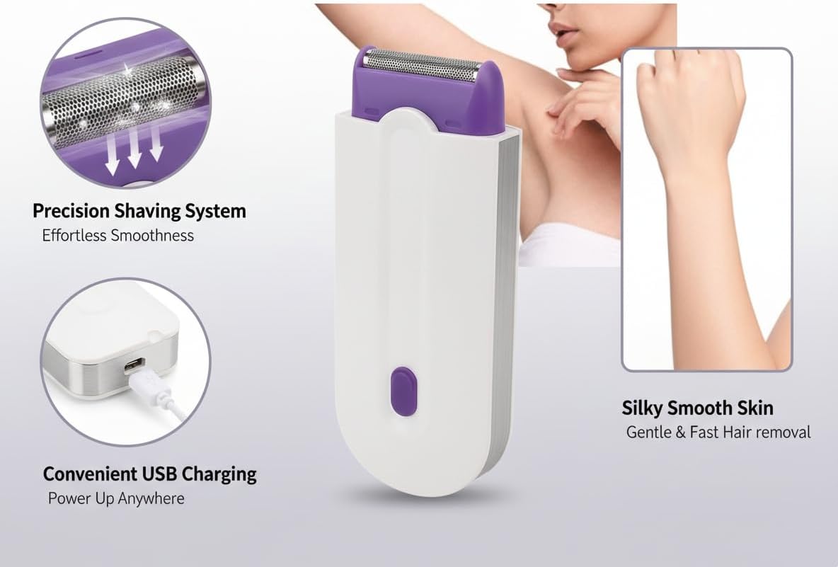 Rechargeable Electric Hair Remover with Sensor Light Technology