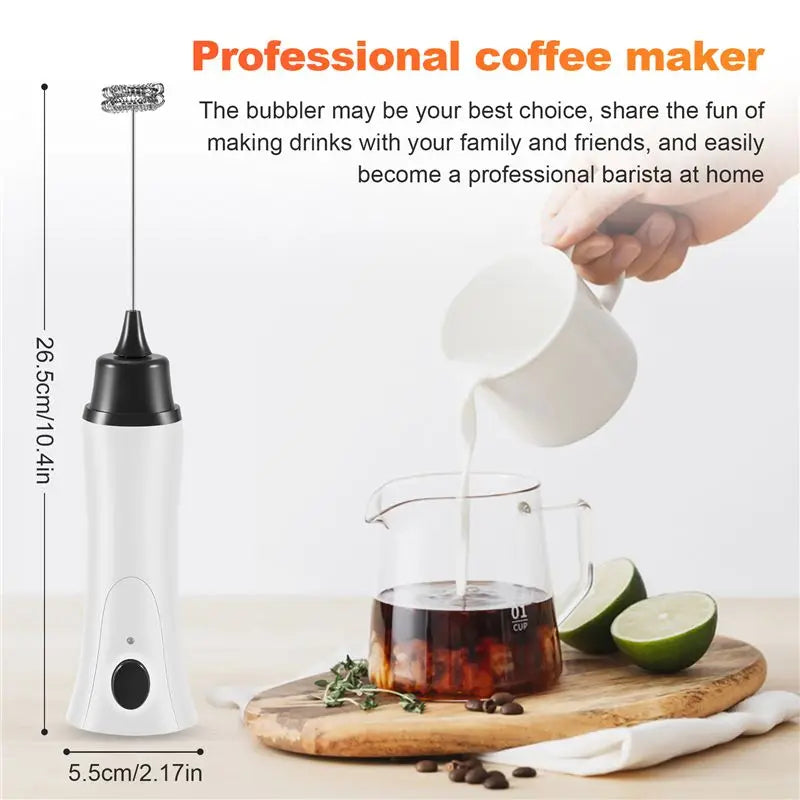 Handheld Electric Milk Frother and Coffee Mixer