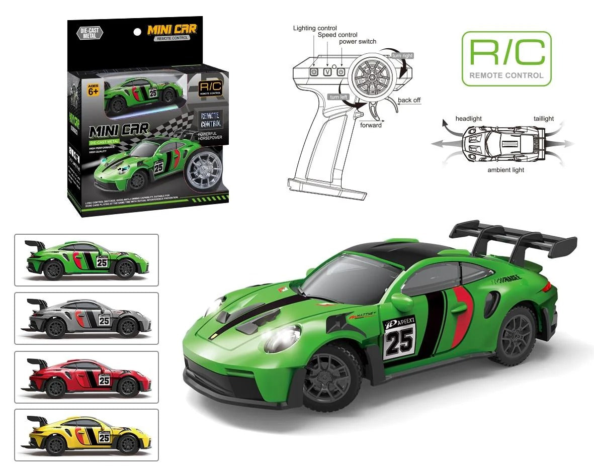 2.4GHz RC Mini Racing Car with Die-Cast Body