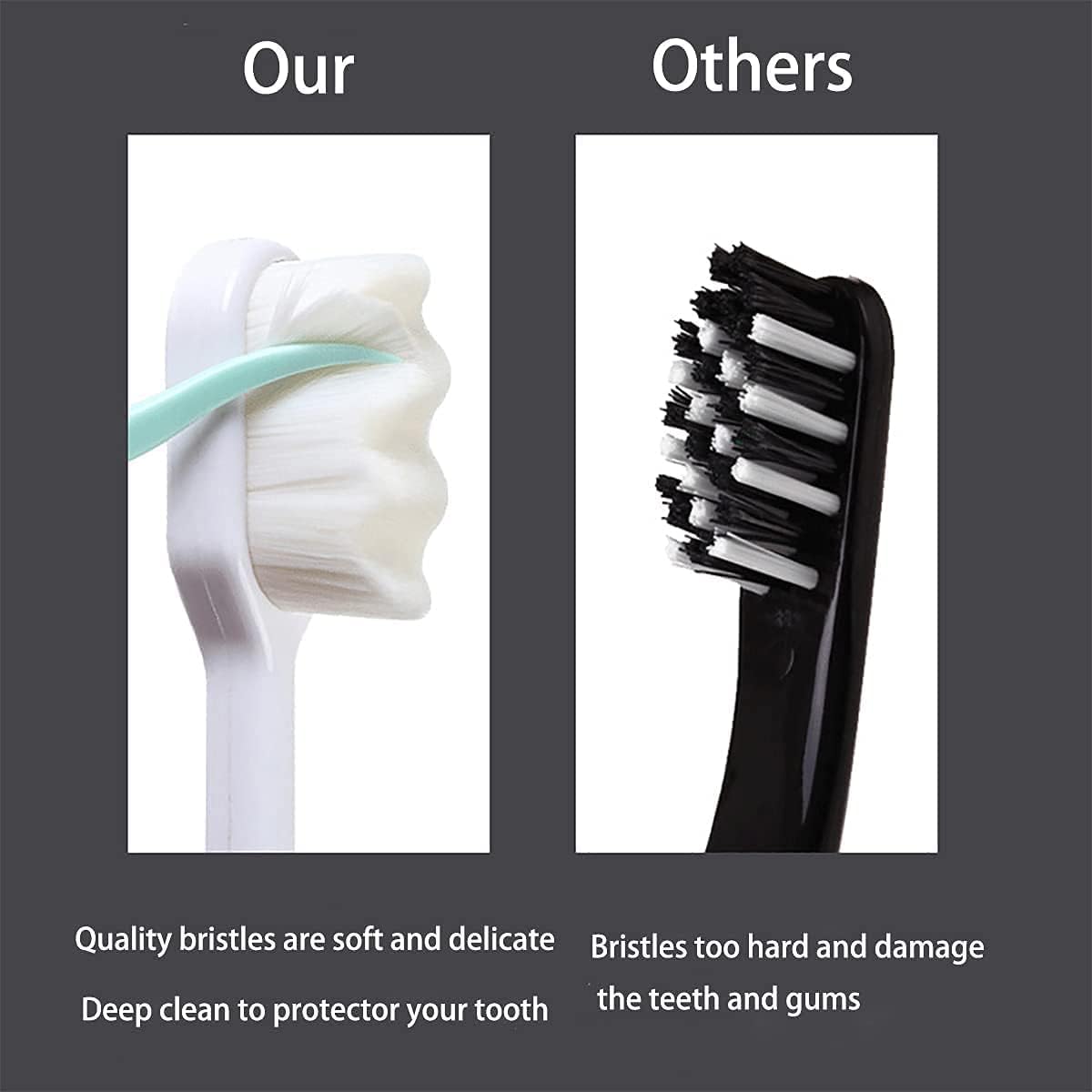 (01 Pcs)Extra Soft Nano Toothbrush for Sensitive Gums (Multi-Colour)