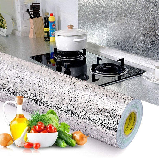 Waterproof Oil-Proof Aluminum Foil Kitchen Wall Sticker