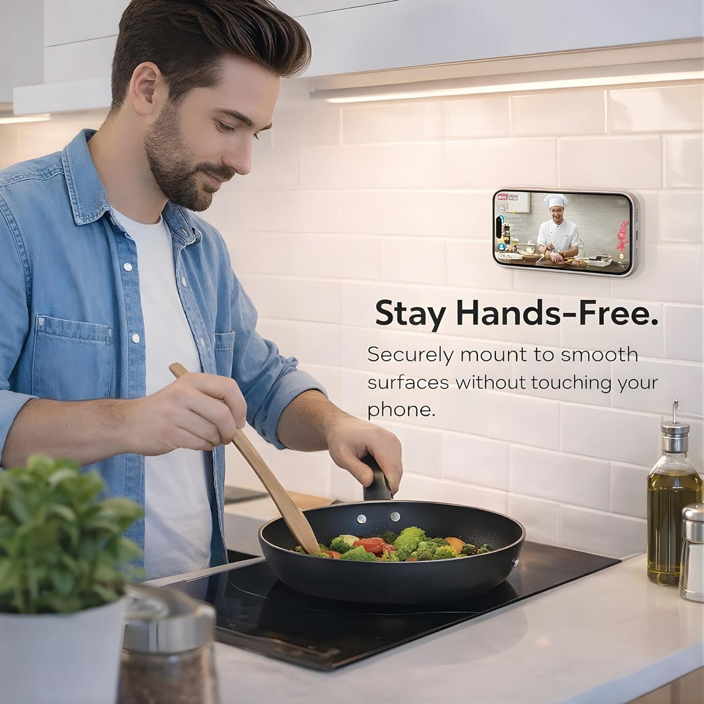 Suction Phone Case Mount with Sticky Grip