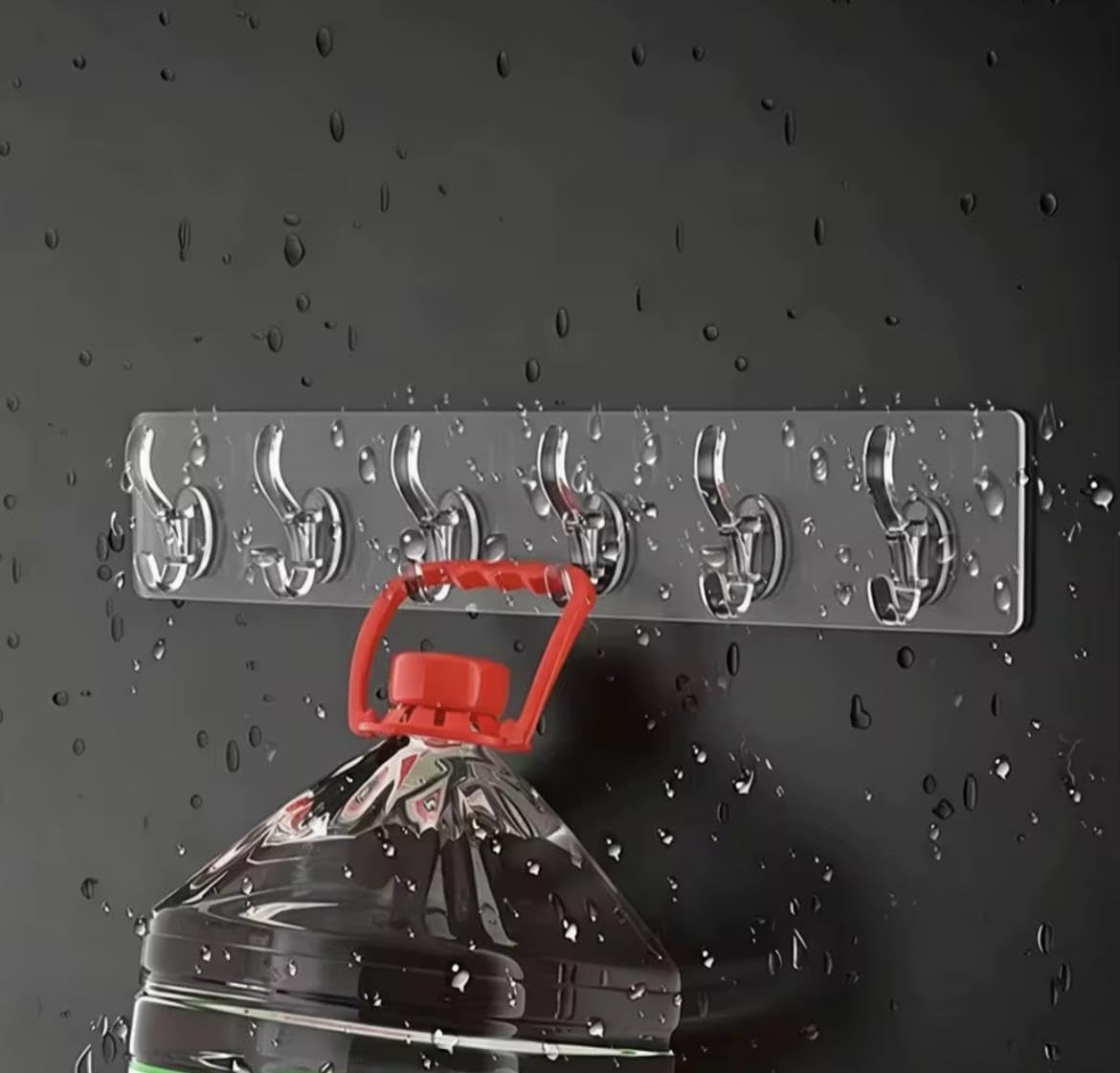 Self-Adhesive Wall Hanger with 6 Hooks