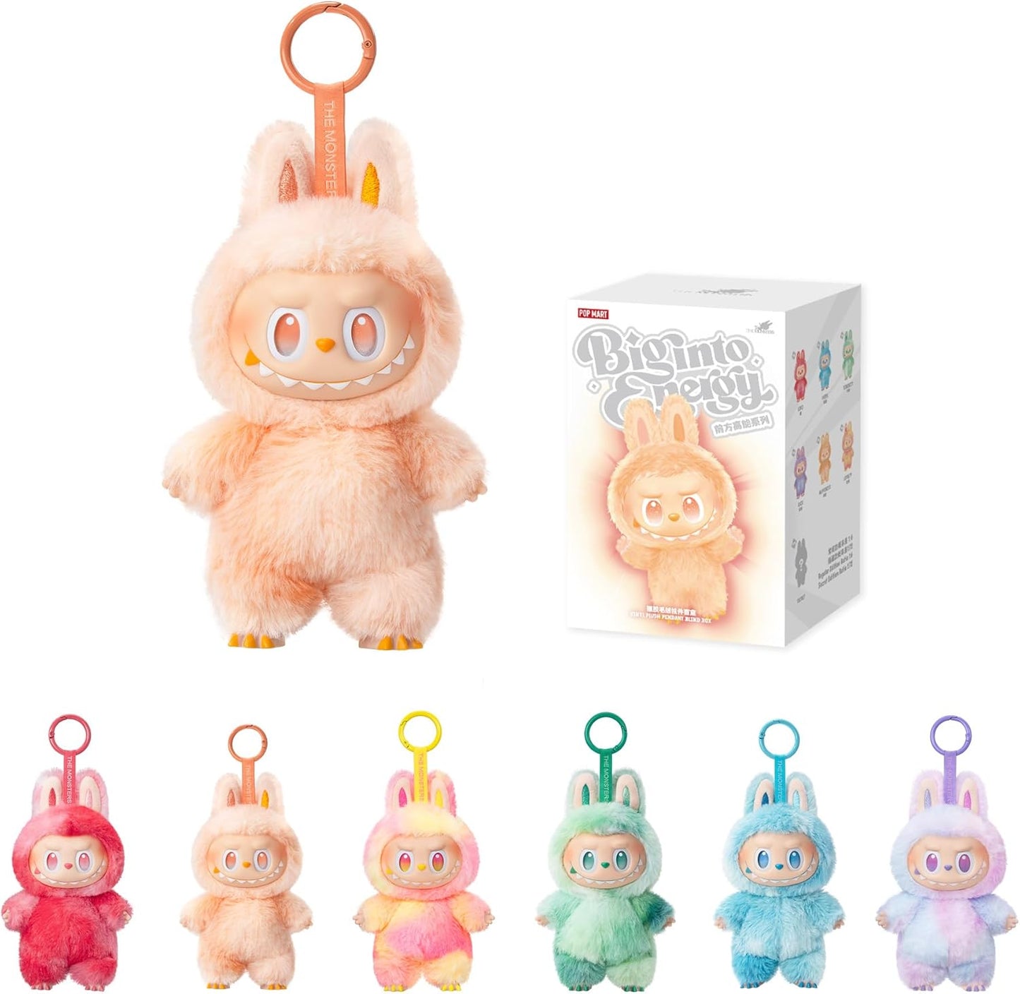 Labubu Doll Mystery Plush Collectible Blind Box Toy with Hanging Loop