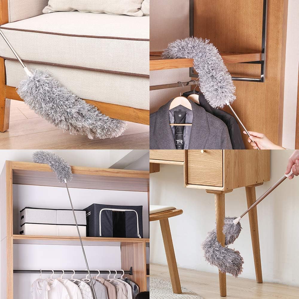 Flexible Fan Cleaning Duster with Long Extendable Rod