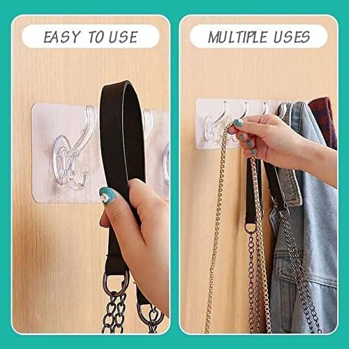 Self-Adhesive Wall Hanger with 6 Hooks