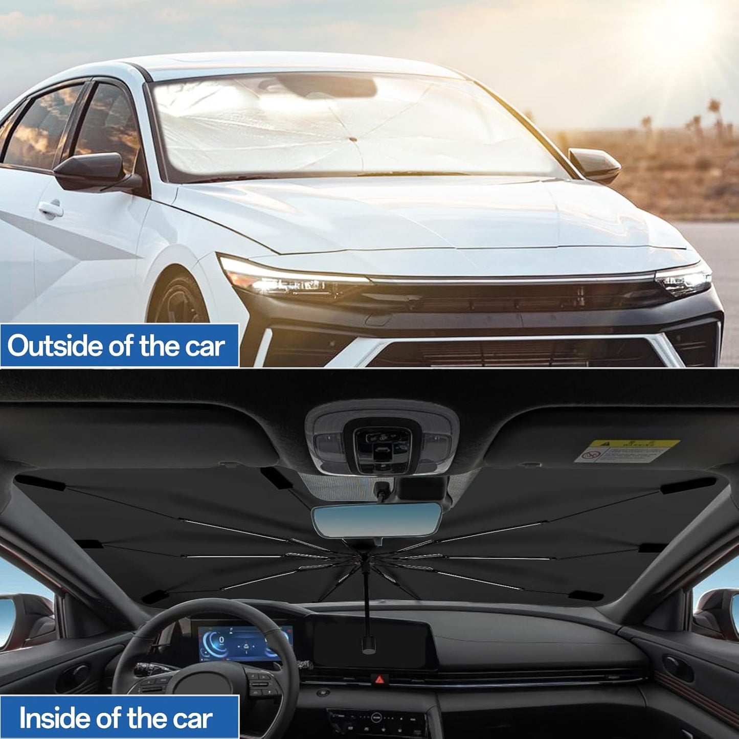 Foldable Windshield Sun Shade Umbrella for Cars