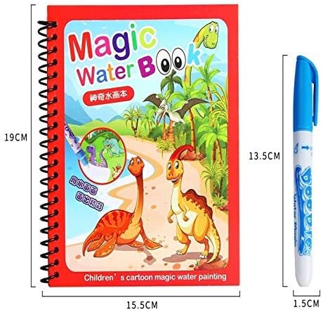 Reusable Water Drawing Magic Book for Kids Ages 2–5
