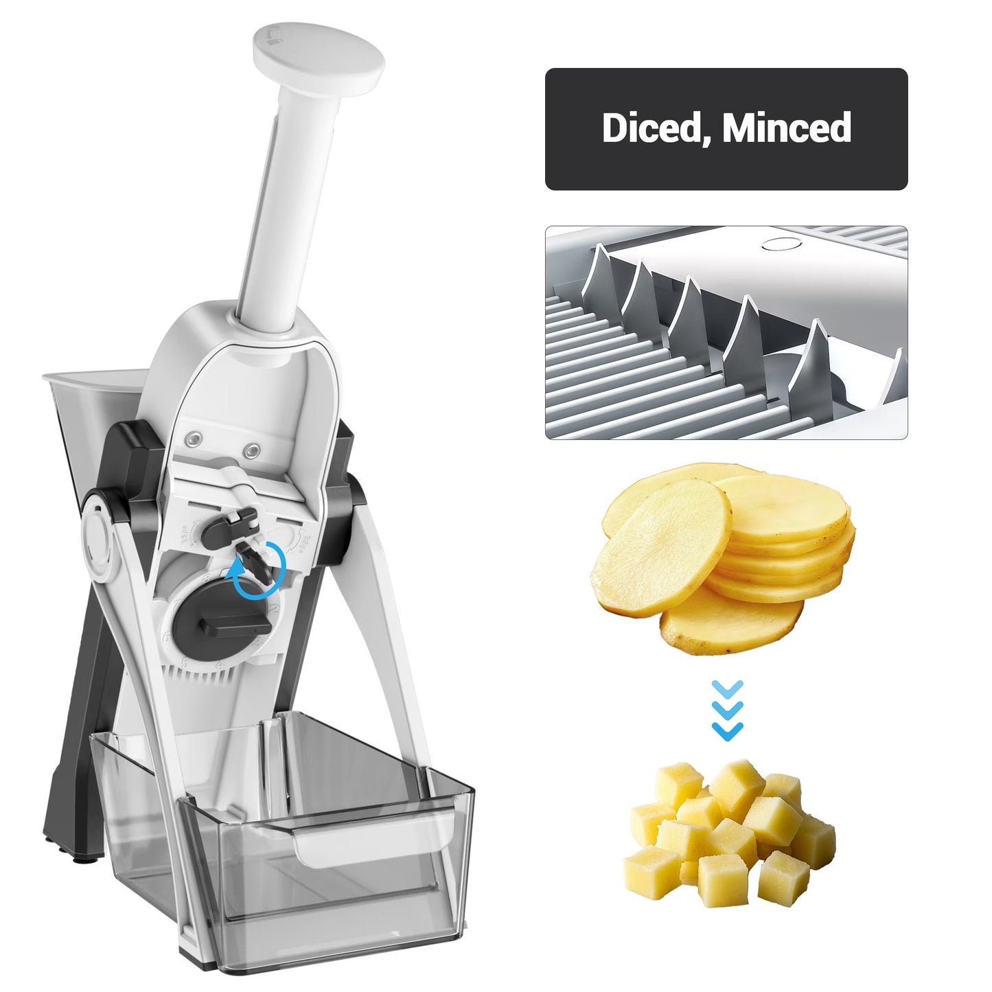 Multi-Blade Vegetable Slicer and Food Chopper