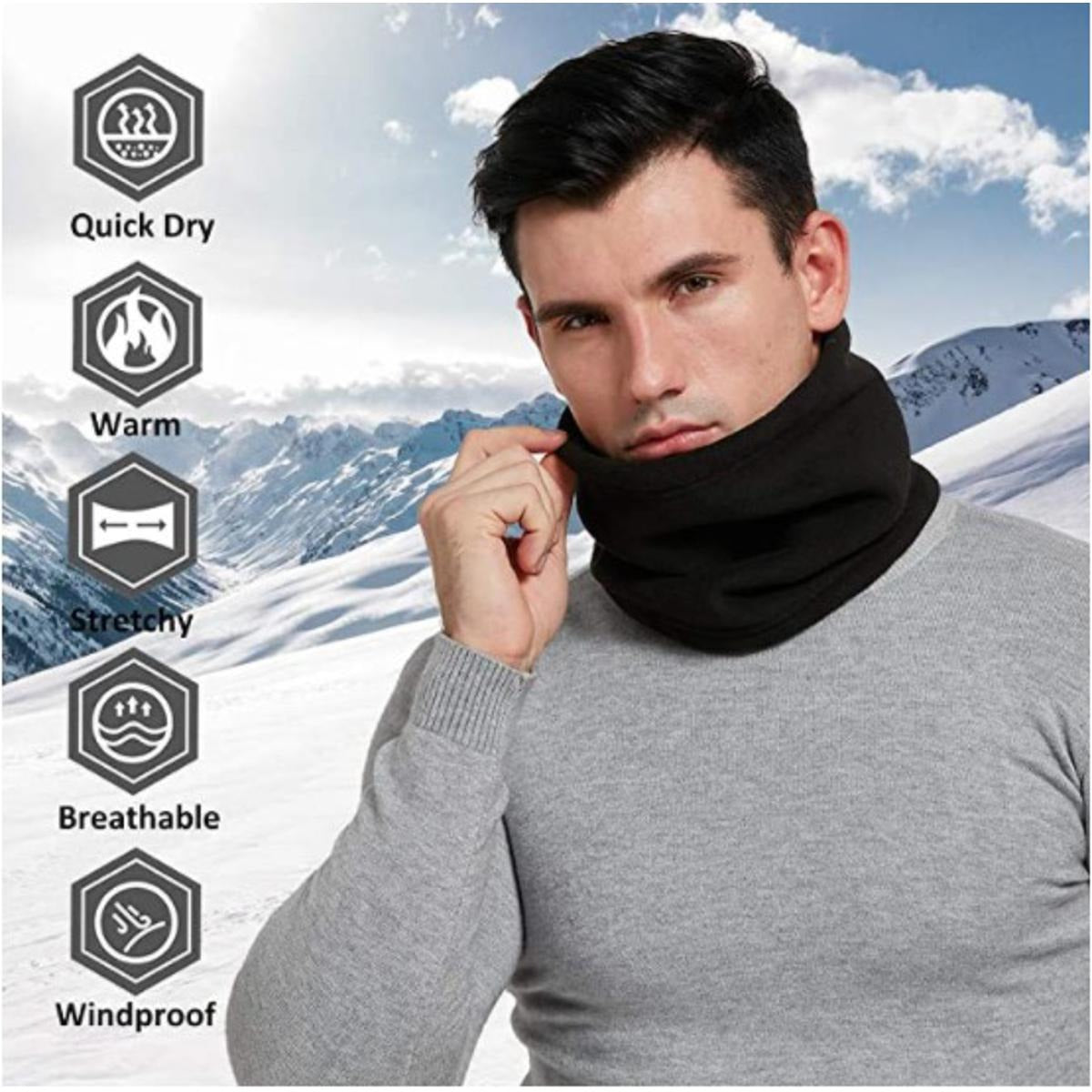 Fleece Neck Warmer Gaiter for Men & Women