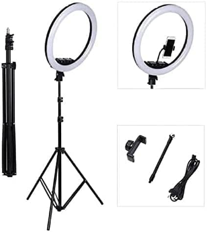 26cm LED Selfie Ring Light with Adjustable Tripod Stand