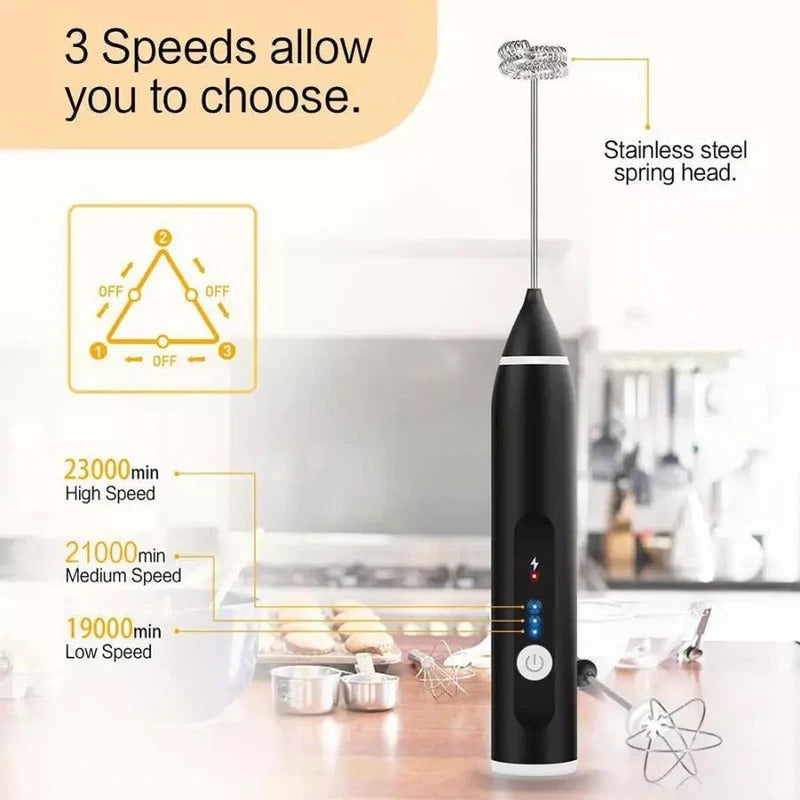 2-in-1 USB Rechargeable Electric Milk Frother