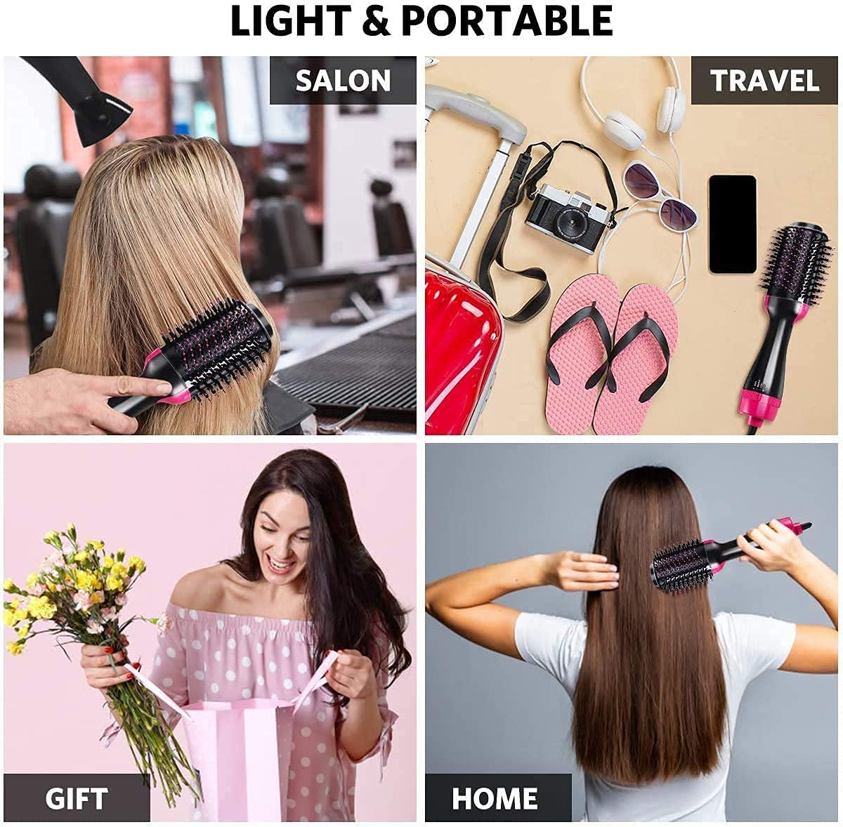 3 in 1 Hot Air Brush Hair Dryer and Styler Volumizer