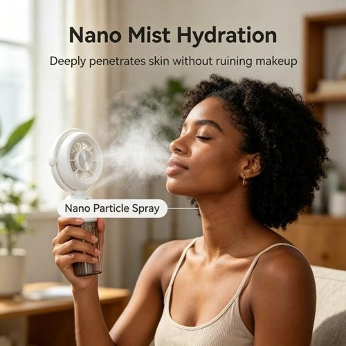 Portable Misting Handheld Fan with Water Spray