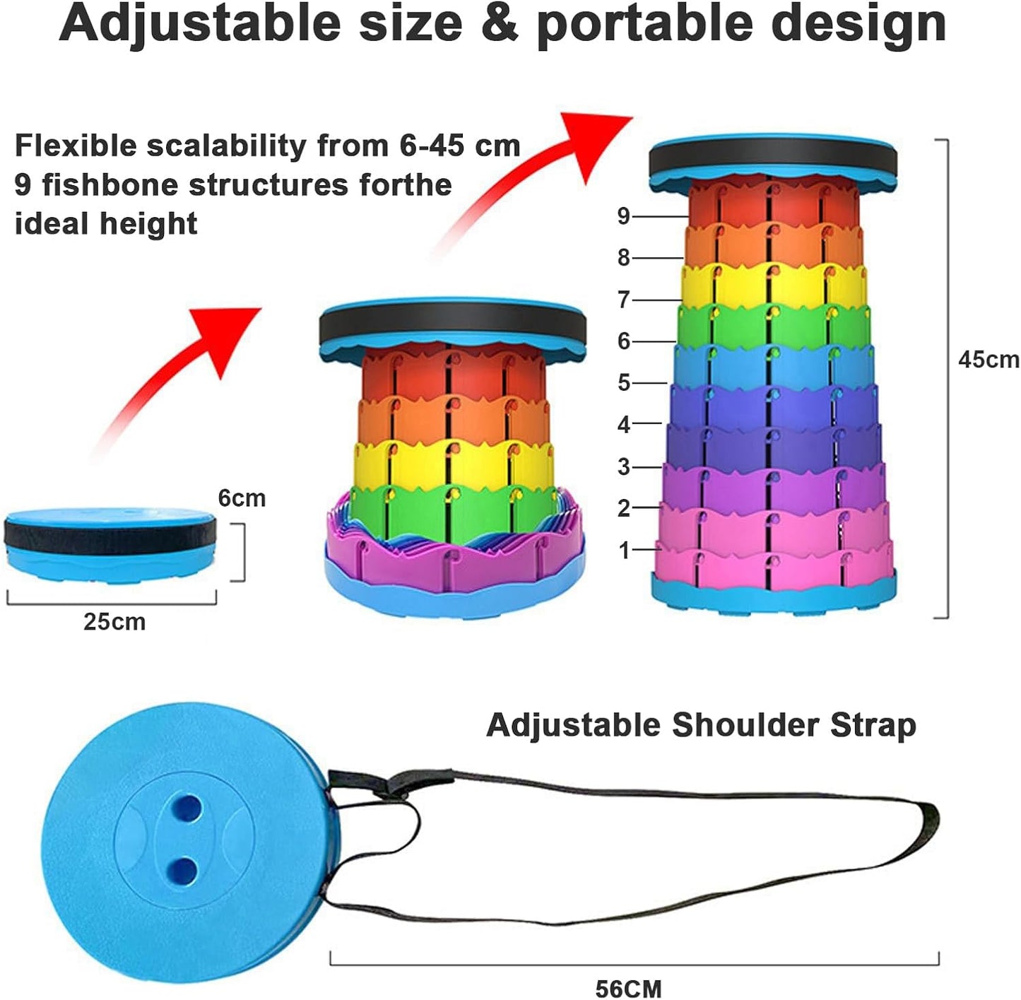 Portable Telescopic Camping Stool