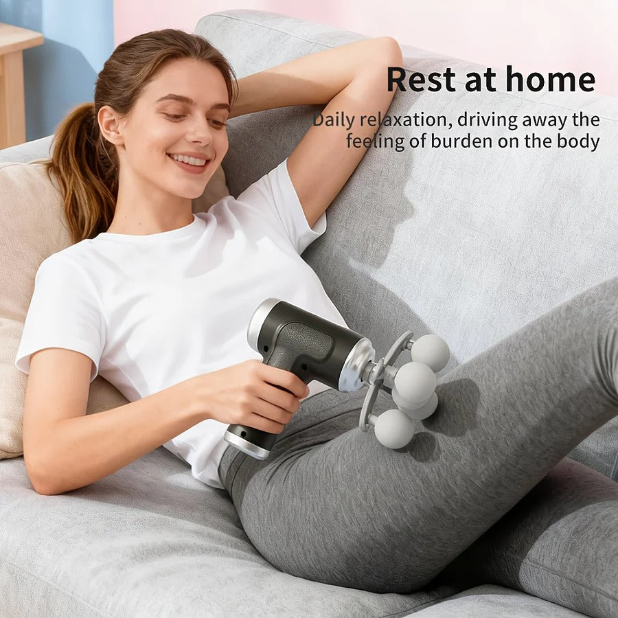 Rechargeable Massage Gun with 6-Speed Settings
