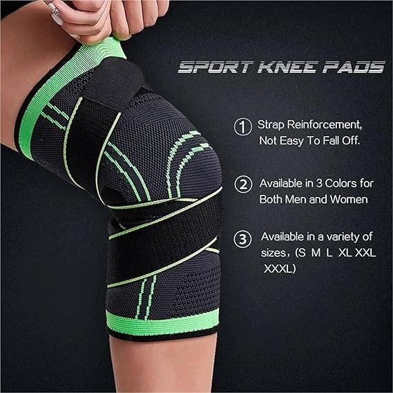 Professional Knee Compression Sleeve with Adjustable Straps