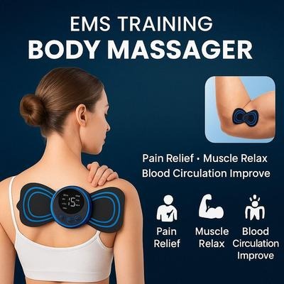Rechargeable EMS Massage Patch with 8 Modes and 19 Intensity Levels