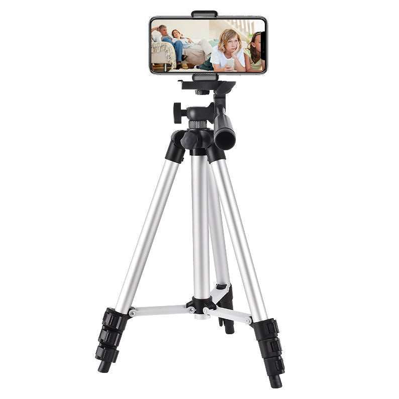 Lightweight Adjustable Tripod Stand with Universal Phone Holder