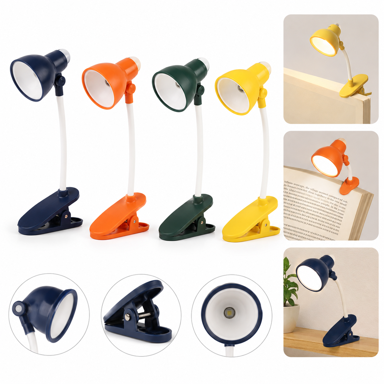 Mini Foldable LED Book Light for Reading