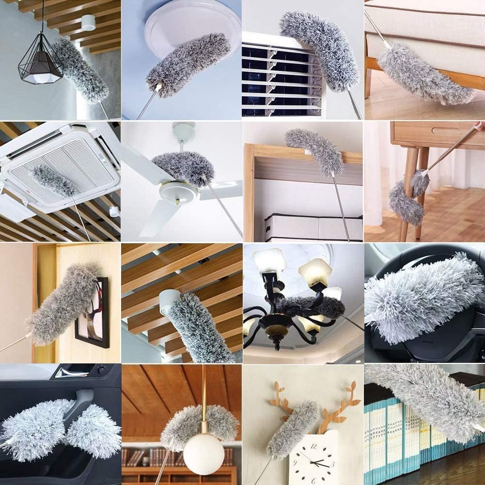 Flexible Fan Cleaning Duster with Long Extendable Rod
